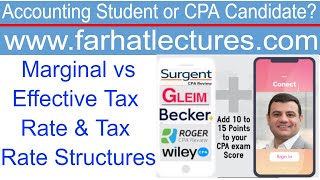 Marginal Tax Rate vs Average Tax Rate amp Tax Rate Structures [upl. by Aleil]