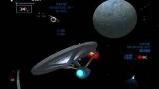 Star Trek Legacy  Enterprise Refit vs Excelsior Refit [upl. by Nnayram636]