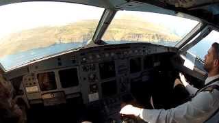 Chania LGSA cockpit view landing rwy 29 [upl. by Duester11]