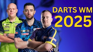 DARTS WM 2025  Die großen Favoriten auf den Weltmeistertitel [upl. by Aicirtak682]