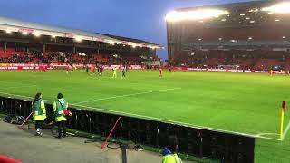 Full time at Pittodrie Aberdeen 20 Bonnyrigg Rose Scottish Cup 5th round 100224 [upl. by Tipton431]