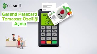 Garanti Paracard Temassız Özelliği Açma  Garanti Trink Kart Temassız Açma [upl. by Nivets]