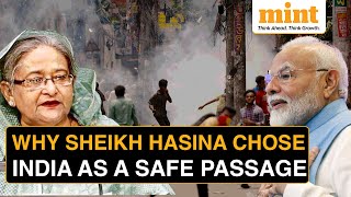 Bangladesh LIVE Updates Why Sheikh Hasina Chose India As A Safe Passage  Explained [upl. by Onairam]