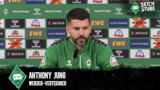 Werder Bremens Anthony Jung über EuropaTräume seine Vertragsverlängerung und den Positionswechsel [upl. by Waterer]