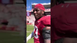 Alabama players react after 2725 win over South Carolina [upl. by Ahsenik336]