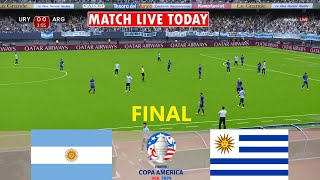 🔴ARGENTINA vs URUGUAY EN VIVO  Final de la Copa América 2024  Partido completo Todos los goles [upl. by Rabiah]