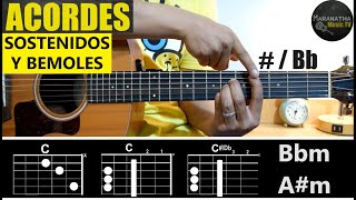 ACORDES SOSTENIDOS Y BEMOLES EN GUITARRA  TUTORIAL EXPLICADO  PARA QUE SIRVE EL CAPOTRASTE [upl. by Essilrahc]