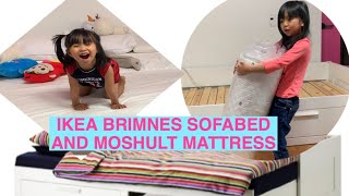 Ikea Brimnes Bed Ikea Brimnes Daybed  Ikea Brimnes Sofabed with Moshult mattress review 이케아 브림스 [upl. by Wassyngton]