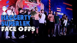 ONE 168 Haggerty vs Superlek ceremonial weigh ins and face offs  ONE Championship [upl. by Ordnaxela918]