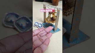 Earring organizer with paper clipeasy to make organizer diy craft [upl. by Accebber]