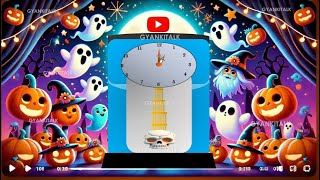 Hickory Dickory Dock Halloween  Kids Halloween Music  Kids Song 001 [upl. by Lilybelle728]