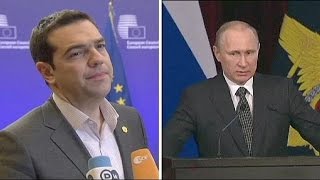 Tsipras meets Putin in bid to strengthen GreekRussian ties [upl. by Amabel672]