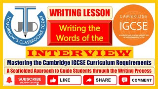 How to Write the Perfect Interview Response  Mastering IGCSE Writing [upl. by Blalock780]