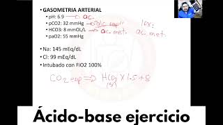 📎Ejercicios de interpretación gasométrica ácidobase🤓 [upl. by Nerfe711]