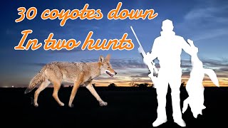 30 coyotes down in 2 hunts iRayUSA [upl. by Ecenaj748]