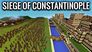 Epic Siege of Constantinople in Minecraft  Fall of Byzantine Empire [upl. by Leahcin871]