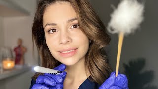 ASMR ER Nurse Fast amp Unpredictable Cranial Nerve Exam Eyes Ears Dental Exam Soft Spoken RP [upl. by Yle893]