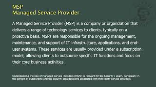 MSP  Managed Service Provider [upl. by Plunkett]