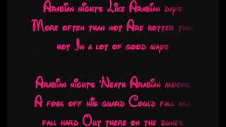 Arabian Nights  Aladdin Lyrics [upl. by Onairot]