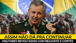 MILITARES TRAÍDOS PELO GOVERNO O REAJUSTE POLÊMICO QUE REVOLTOU AS FORÇAS ARMADAS [upl. by Yznil]