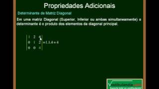 Matemática  Aula 20  Determinantes  Parte 10 [upl. by Izawa518]