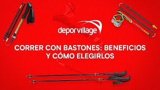 Correr con bastones beneficios y cómo elegirlos  Deporvillage [upl. by Anaitit]