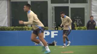 Messi and Argentina train ahead of Bolivia match in South American World Cup qualifiers [upl. by Higgins]