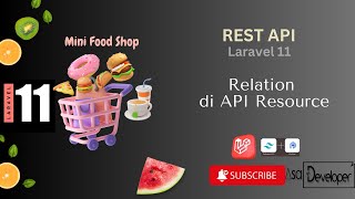 Belajar Rest API Dengan Laravel 11 Bagi Pemula  Relation di API Resource Part 8 [upl. by Maurey367]