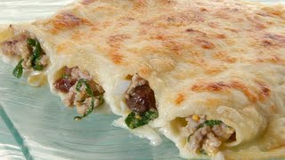 Receta de canelones de carne con espinacas y pasas  Karlos Arguiñano [upl. by Giguere145]