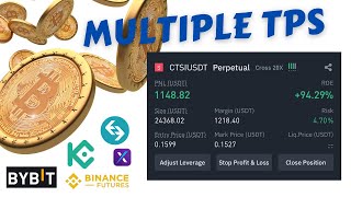 How to Set Multiple Take Profits on Binance Futures 2024 How to trade crypto [upl. by Erl]