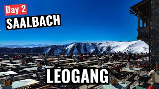 Saalbach Day 2  Skiing Leogang [upl. by Aja669]