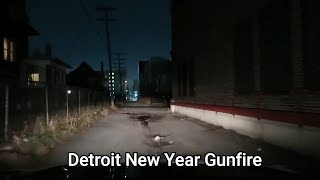 DETROIT NEW YEARS GUNFIRE VS CHICAGO NEW YEARS GUNFIRE [upl. by Nnaerb976]