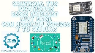 WIFI NODEMCU ESP8266 y Blynk  Controla tus Proyectos desde Internet Muy Facil  Review ICStation [upl. by Nallek]