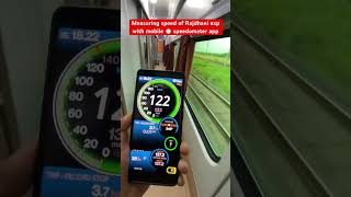 Measuring speed of Rajdhani expressWith mobile ⏱️ speedometer app [upl. by Firahs]