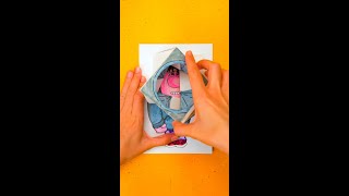 Geniale Bastelei mit Papiermechanik  Peinlichkeit insideout2 diy shorts [upl. by Namlas]