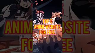 Top 5 Free Anime Websites To Watch Anime  Zoro Unraveled  anime animeedit [upl. by Ahsatsana807]