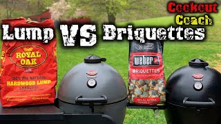 Lump Charcoal VS Charcoal Briquettes Which Burns Longer [upl. by Ab]