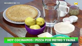 Recetas Pizza por metro y Faina de Claudio Guarnaccia Parte 1 en Hoy Nos Toca a las Diez [upl. by Karina124]