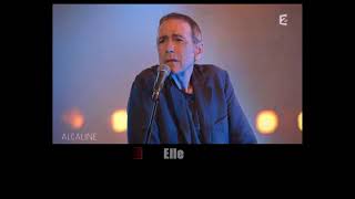 Karaoké Alain Chamfort  Deux poignards bleus 2015 [upl. by Nolak442]