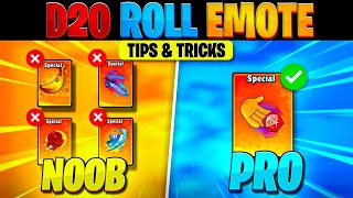 D20 ROLL DICE Emote Tips And Tricks  The Ultimate Guide to Master D20 Emote [upl. by Ingemar]