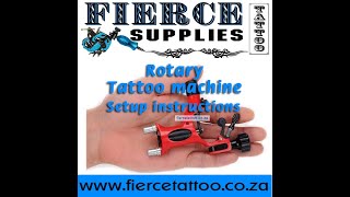 Rotary Motor Liner or Shader Tattoo Machine setup Instructions [upl. by Diba]