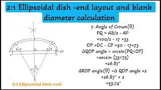 21 ellipsoidal dishend layout and blank diameter calculation kaise kare shortvideo [upl. by Neerom]