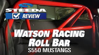 Watson Racing BoltIn 4 Point Roll Bar for Mustang S550 2015 WR15BOLTINCAGE [upl. by Ahsin]