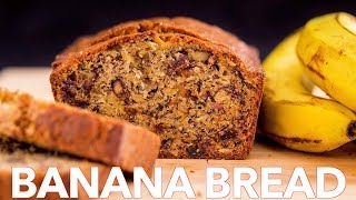 Moist Banana Bread Recipe  Sweet Bread [upl. by Narod]