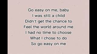 Adele  Easy On Me Lyrics [upl. by Steinman928]