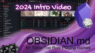 Obsidian  2024 Intro for TTRPG and Worldbuilders [upl. by Inattirb655]