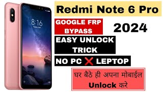 Redmi note 6 pro frp  Redmi note 6 pro frp bypass without pc [upl. by Nairrot]