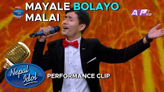 Mayale Bolayo Malai Namgyel Tamang  Nepal Idol Season 4 [upl. by Anhaj]