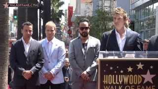 BACKSTREET BOYS HONORED WITH HOLLYWOOD WALK OF FAME STAR [upl. by Orabelle]