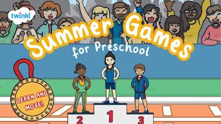 Summer Games for Preschool Learn and Move  Summer Olympics for Kids  Twinkl USA [upl. by Arenat]